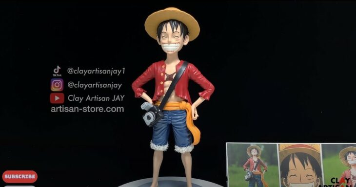 Luffy ;Artista crea increíbles figuras de arcilla con personajes de la cultura pop