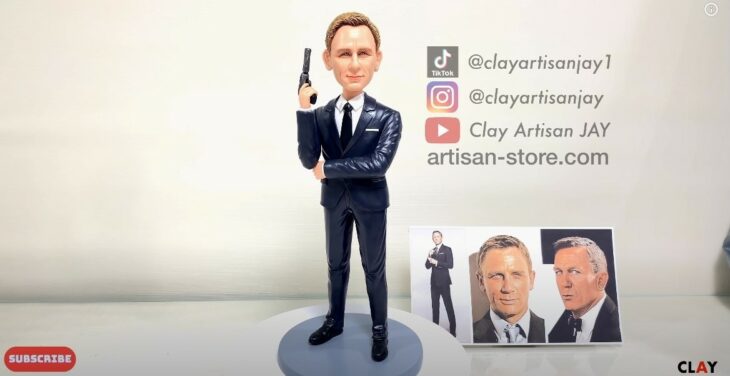 James Bond 007 ;Artista crea increíbles figuras de arcilla con personajes de la cultura pop