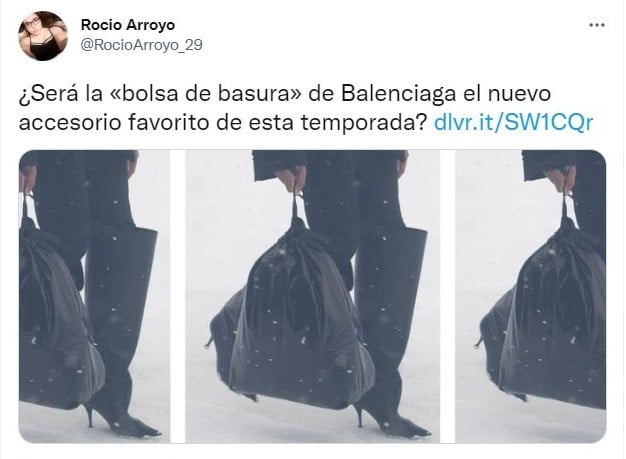 Balenciaga sells a garbage bag for 34 thousand pesos and it rains memes 