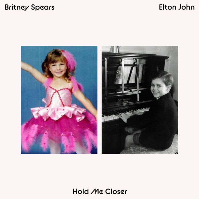 imagen comparativa de Elton John y Britney Spears tras su nuevo sencillo Hold Me Closer 