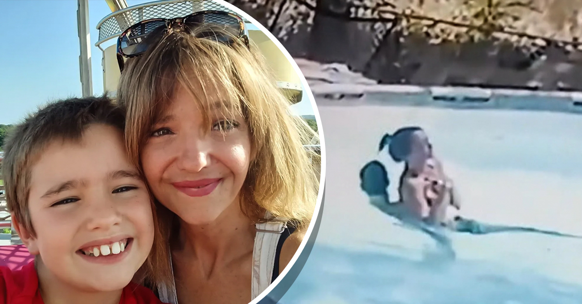 Boy saves his mother from drowning in a pool in the US Imageantra