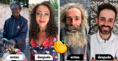¡Ayuda incondicional! Estilista cambia el look a personas sin hogar y les transforma la vida