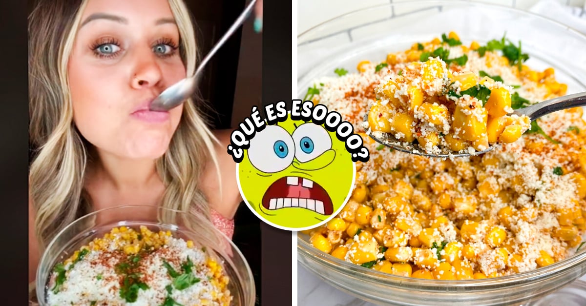 Chica gringa comparte su receta de 'ensalada callejera de elote'