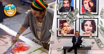 Johnny Depp gana 3.6 millones de Dólares en su primera colección de arte; causó furor
