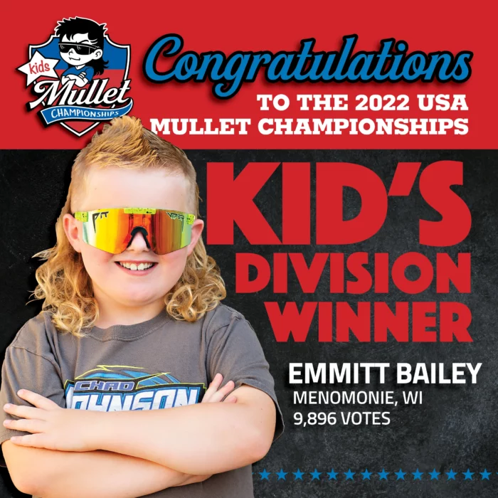 Niño de 8 años se convierte en el ganador del campeonato de mullet en EE.UU.
