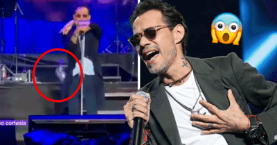 ¡No todos reciben Simis! Le lanzan una botella a Marc Anthony y esta fue su reacción