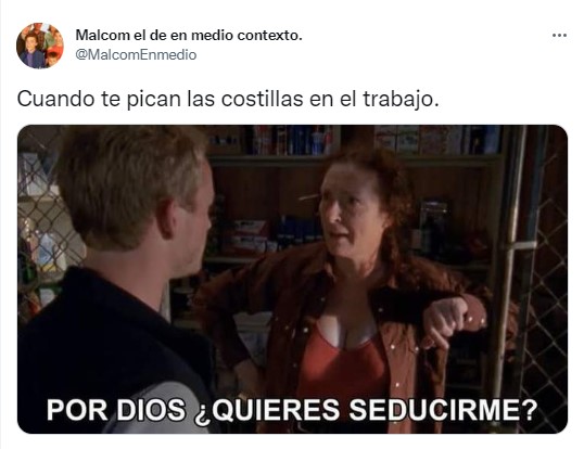 meme de piquete de costillas con una escena de Malcolm el de en medio 