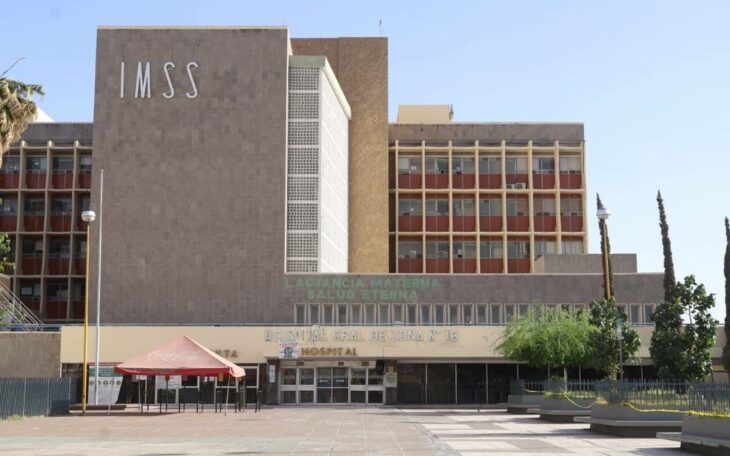 Facade of the General Hospital of Family Medicine Zone No. 16 of the IMSS in Torreón