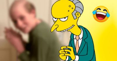 Su mamá dejó que se cortara el pelo como el Sr. Burns y se volvió viral