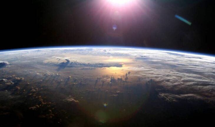imagen que muestra una parte del planeta Tierra 