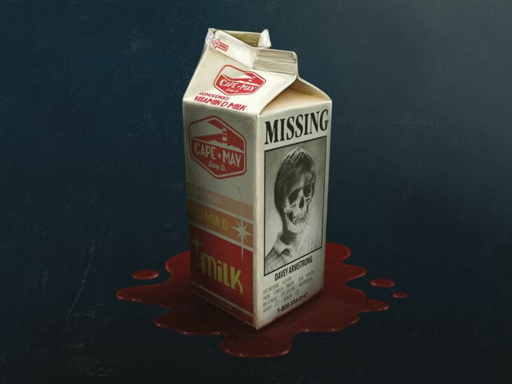 cartón de leche emblemático de la película Verano del 84 