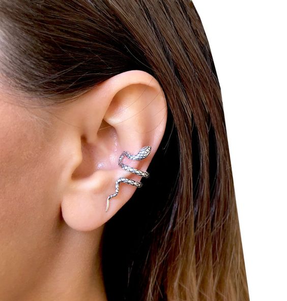 ear cuff de serpiente