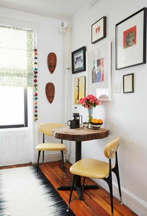 dining room made with trunk