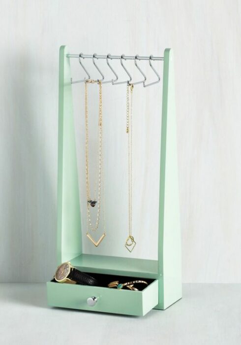 mini closet jewelry organizer