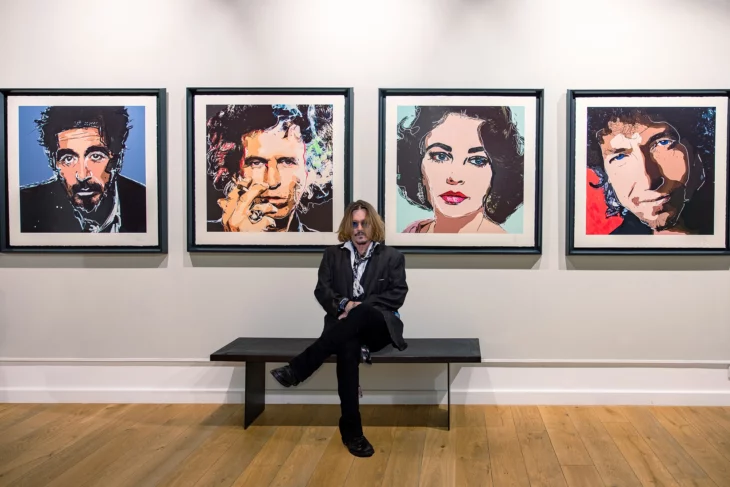 Johnny Depp and his Friends & Heroes art collection