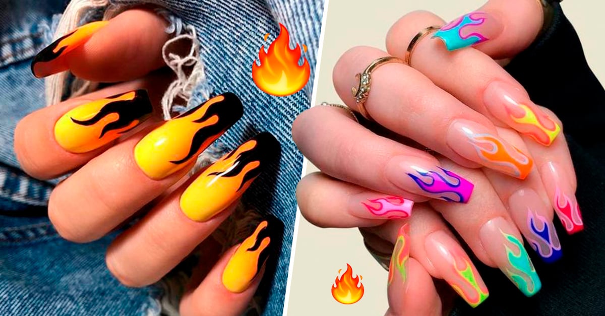 Diseños de manicuras 'On fire' que toda chica debería probar