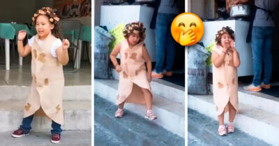 Niña se disfraza de taco para atraer clientes al negocio familiar y su idea es un éxito