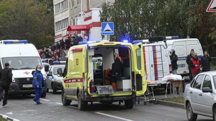 ambulancia tiroteo en rusia