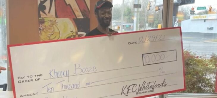 employee receives bonus