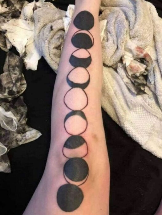 moon phase tattoo