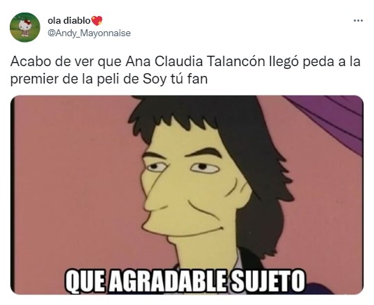 meme con un personaje de Los Simpson que dice que agradable sujeto 