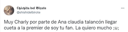 captura de pantalla de un meme sobre Ana Claudia Talancón 