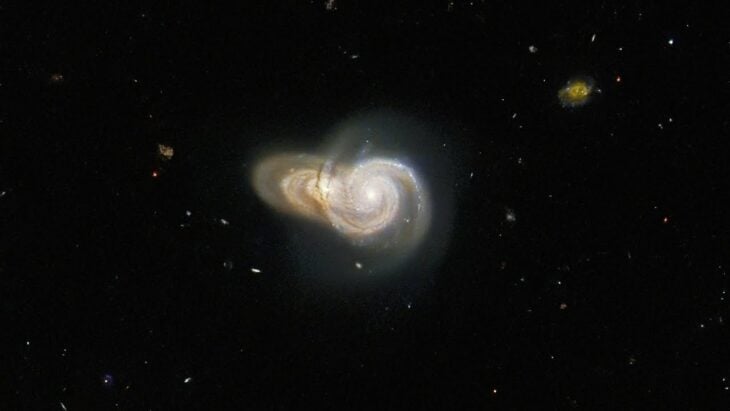 meeting of two galaxies