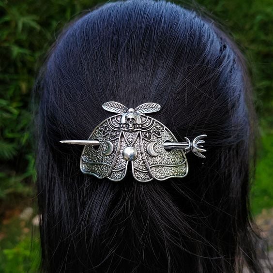 Moth;  16 Brooches that will give an ultra dark touch to your style