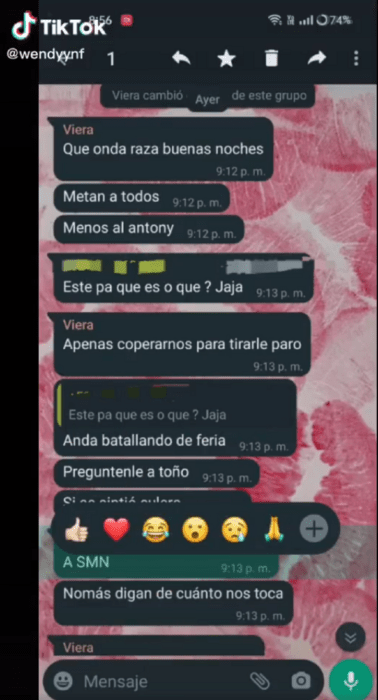 conversación de Whats App