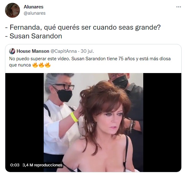 susan sarandon viviendo el sueño