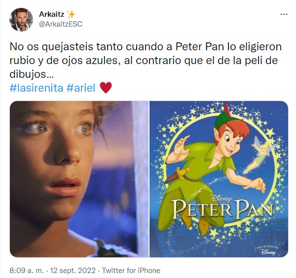 meme peter pan sirenita