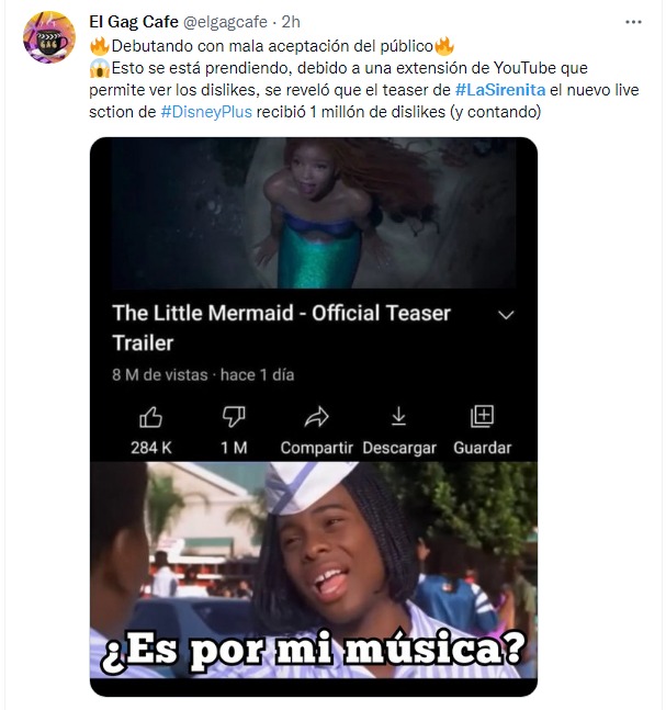 meme sirenita es por mi música 