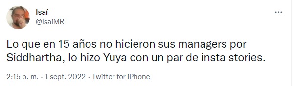 comentarios de la popularidad de siddhartha