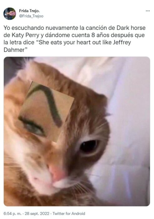 imagen que muestra un meme sobre KAty Perry y Kesha que hablan de Jeffrey Dahmer 