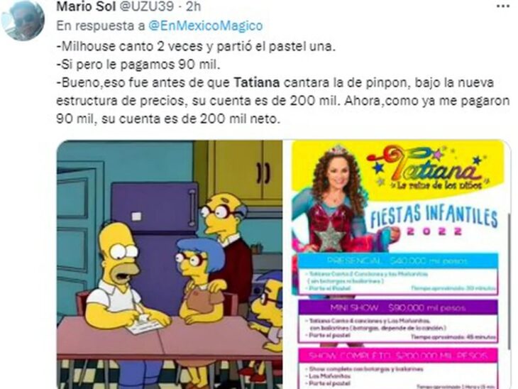 Tweet about Tatiana goes viral for charging a 
