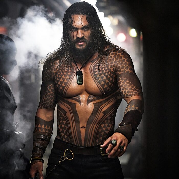 Jason Momoa in his Aquaman character 