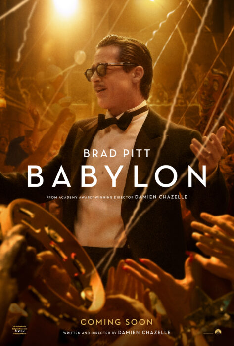 Brad Pitt en el póster de promoción para la cinta Babylon 