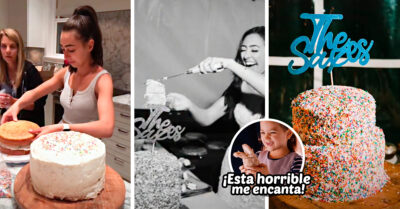 Novia hace su propio pastel un día antes de su boda; no quiso gastar en uno