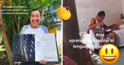 Profesor aprende lenguaje de señas al enterarse que tendrá una alumna sorda en clase