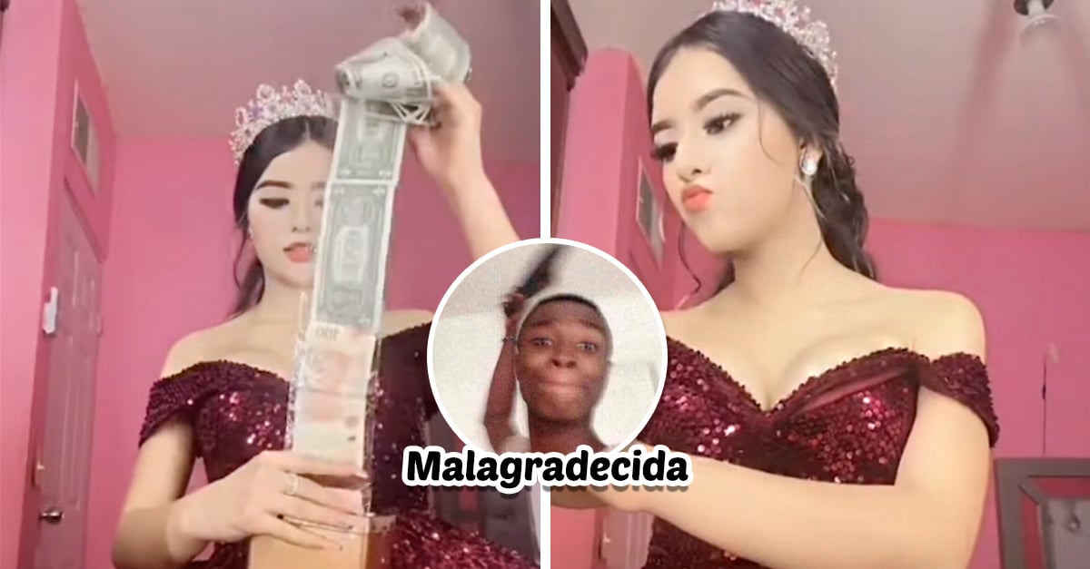 Not even the tooth anymore!  Quinceañera receives 11 thousand pesos as a gift and complains because she seems little