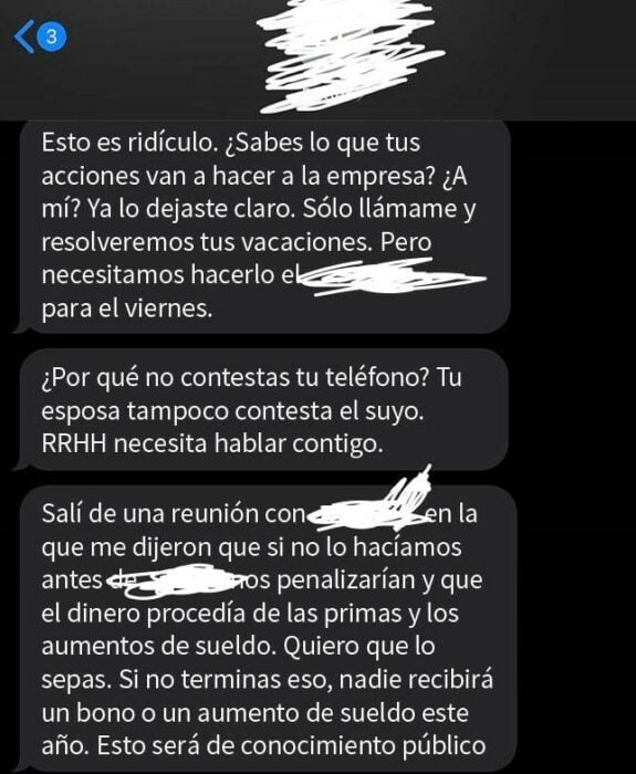 Renuncia porque le negaron sus vacaciones y su jefe le ruega que vuelva