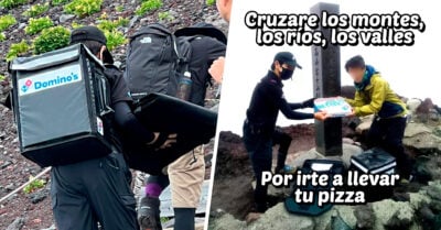 Repartidor sube al monte Fuji para entregar una pizza… ¡merece una gran propina!