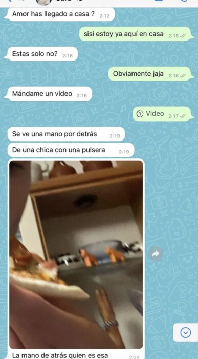 conversación de whatsapp