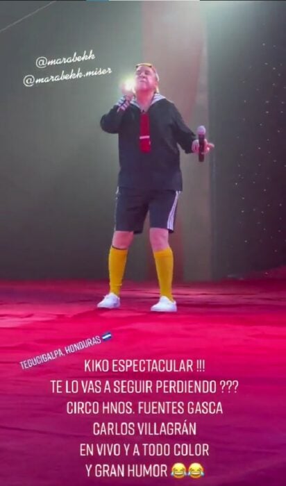 Kiko fue criticado en su presentación en el circo de Honduras 