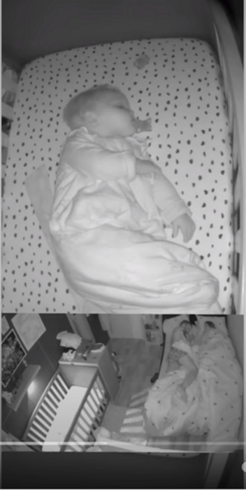 baby sleeping in his crib