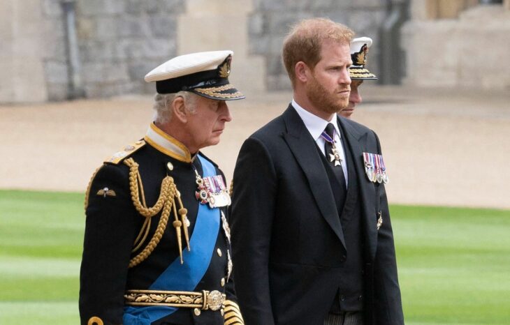 Rey Carlos III y el príncipe Harry 