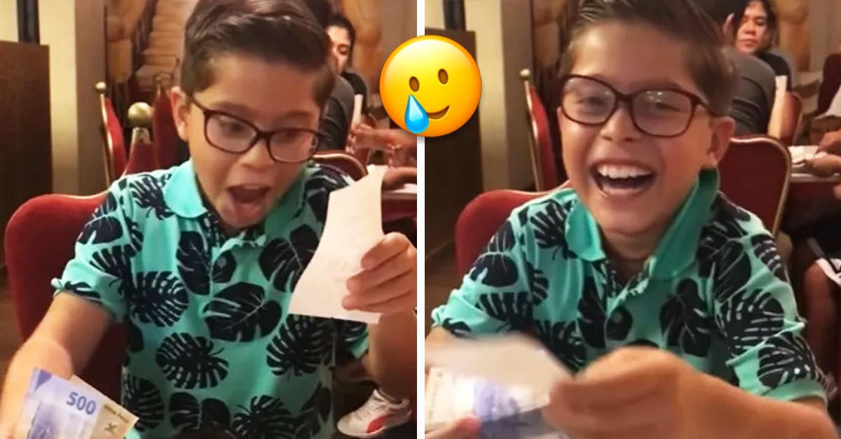 Boy spends his savings to invite his dad to dinner and is surprised to see the bill