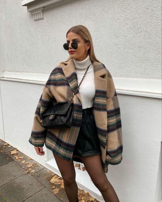 checkered sack;  ;15 Outfits That Will Put You In Tune With Fall