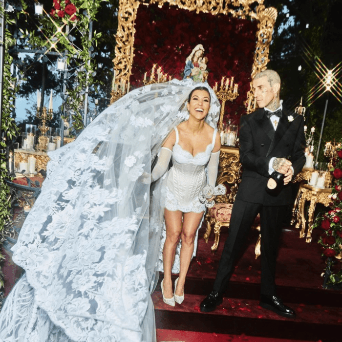 Kourtney and Travis wedding