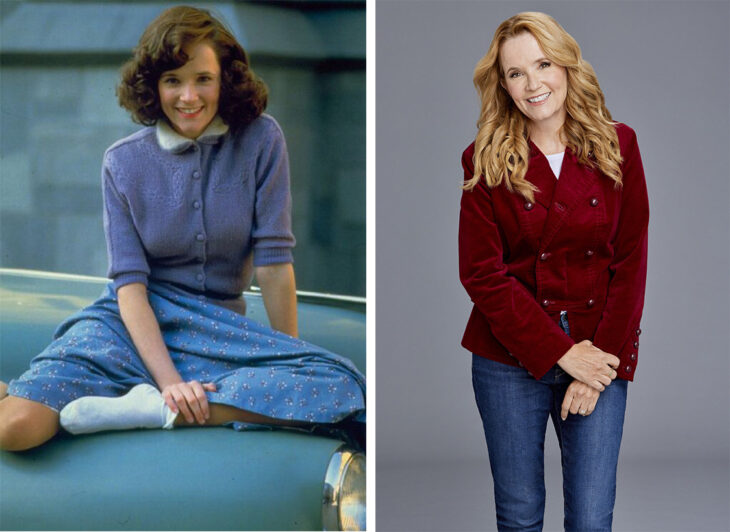 Actri Lea Thompson en su personaje de Lorraine Baines McFly en Volver al Futuro 